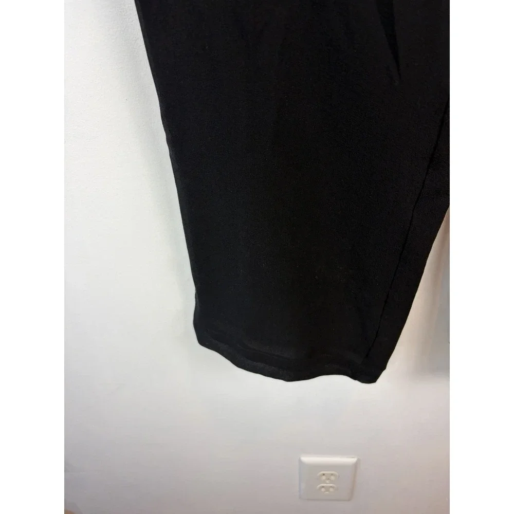 Valerie Stevens Silk Pants Women 6P Black Classic Office Mature Old Money Classy